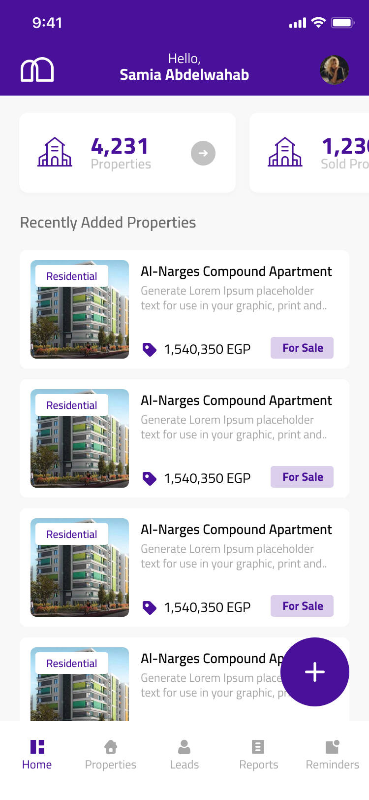 El Broker home screen