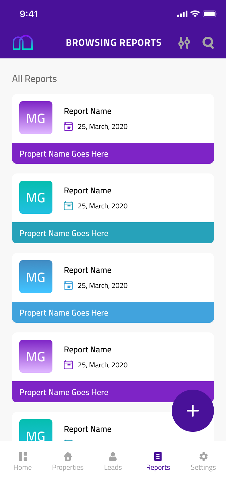 El Broker reports screen
